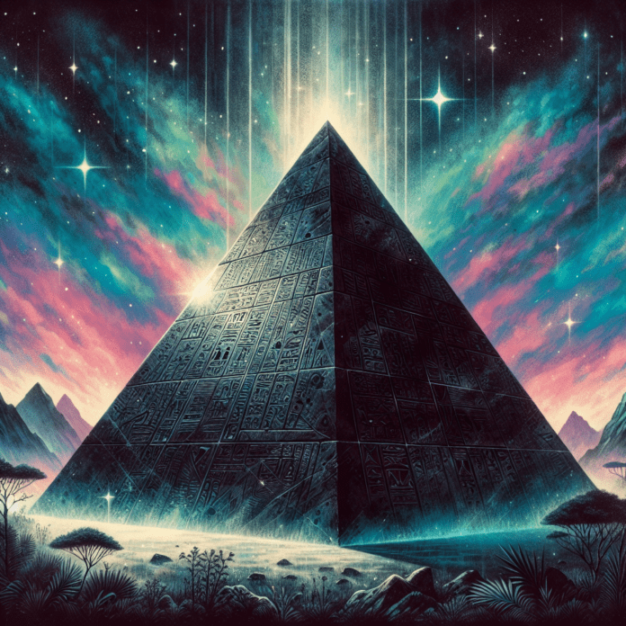 Piramide van Obsidiaan Natuursteen