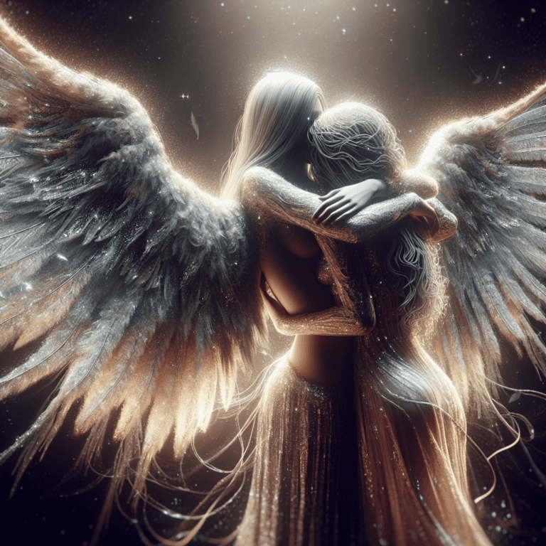 Engelen in Omhelzing