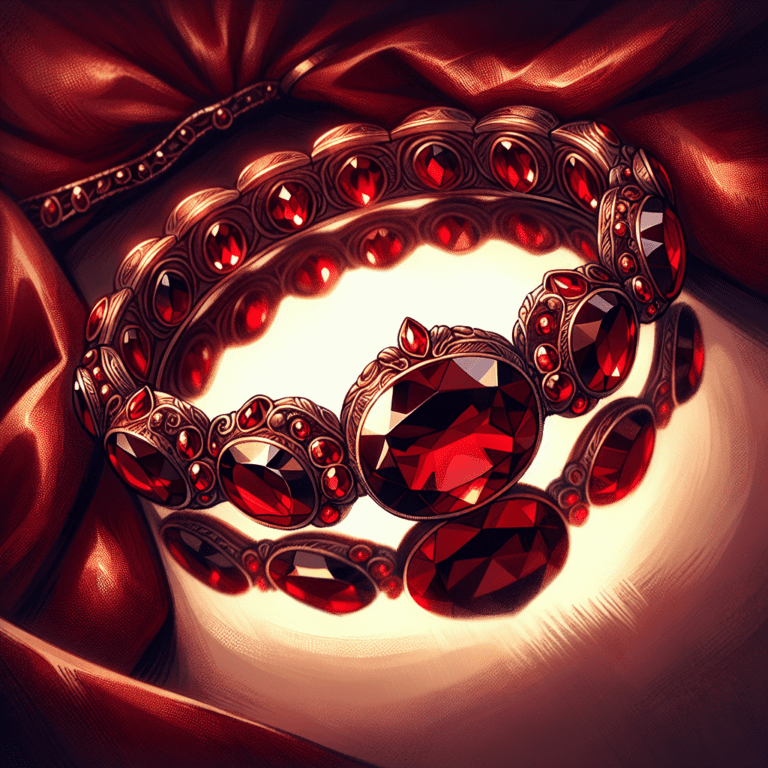 Edelsteen armband granaat