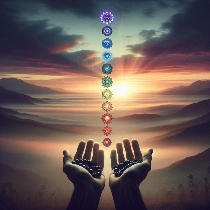 Black wheater kralen 7 chakra