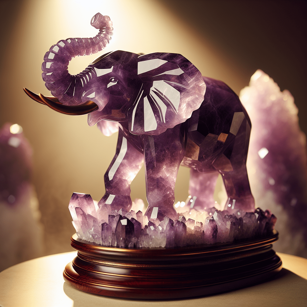 Olifant amethist beeld
