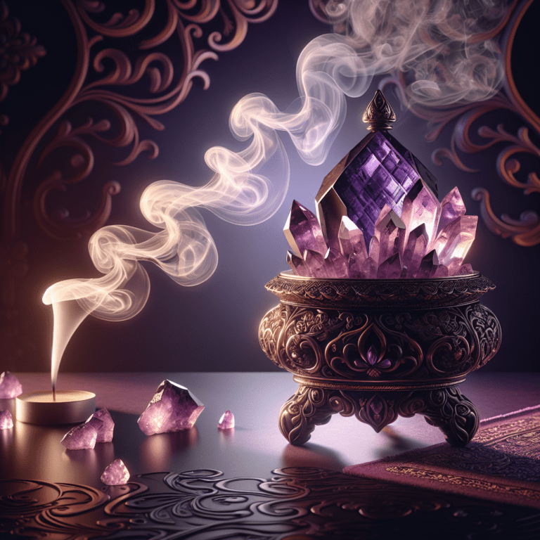 Amethist wierook brander