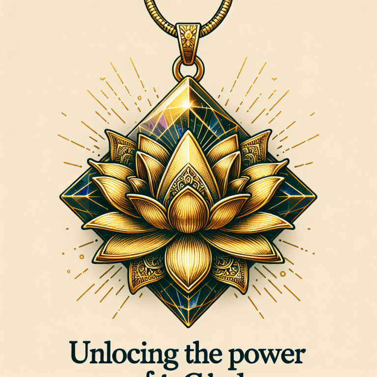 Goudkleurige prismahanger met Lotusbloem