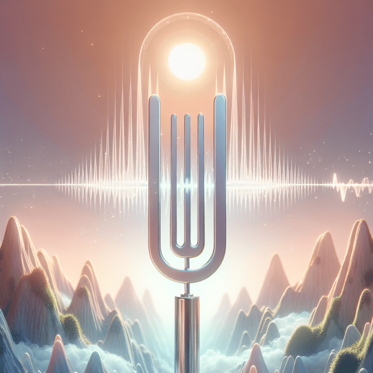 Tuning stemvork voor healing 128HZ