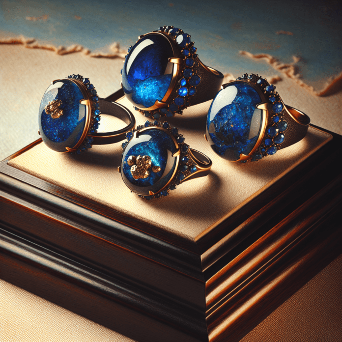 Lapis lazuli ring hart