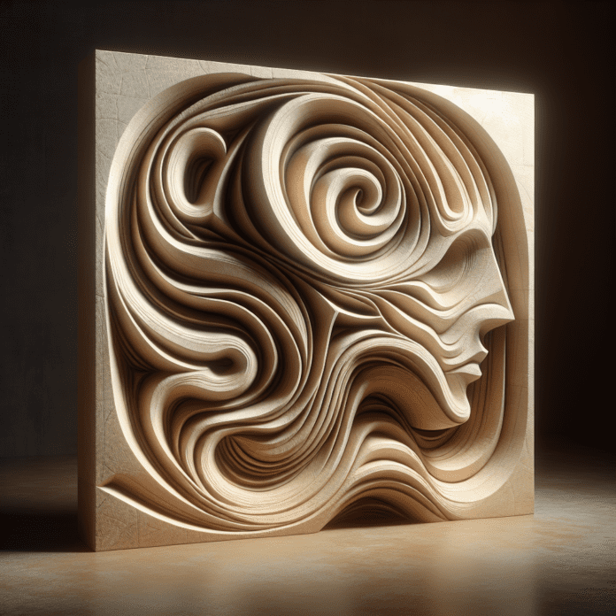 Abstract Zandsteen Beeld – “De Denker”