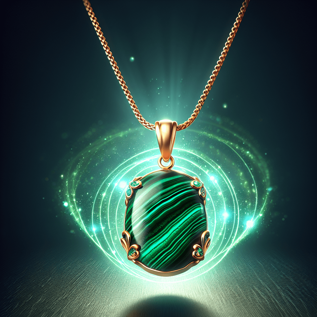 Malachiet edelsteenhanger