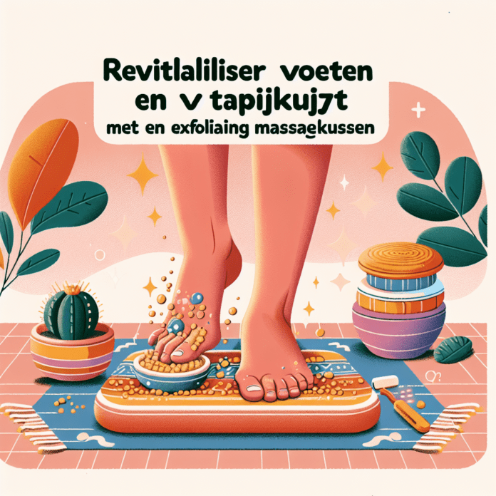 Rug- en Voet-Reinigend Exfoliërend Massagekussen