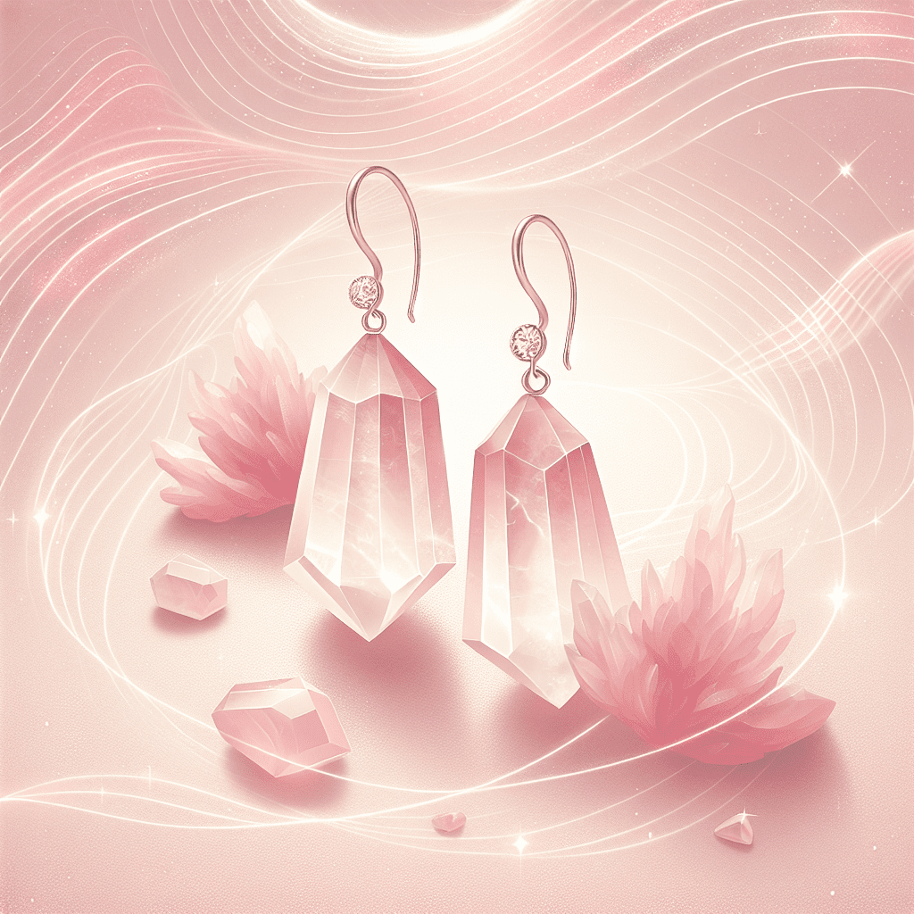 Edelsteen oorbellen Rozenkwarts