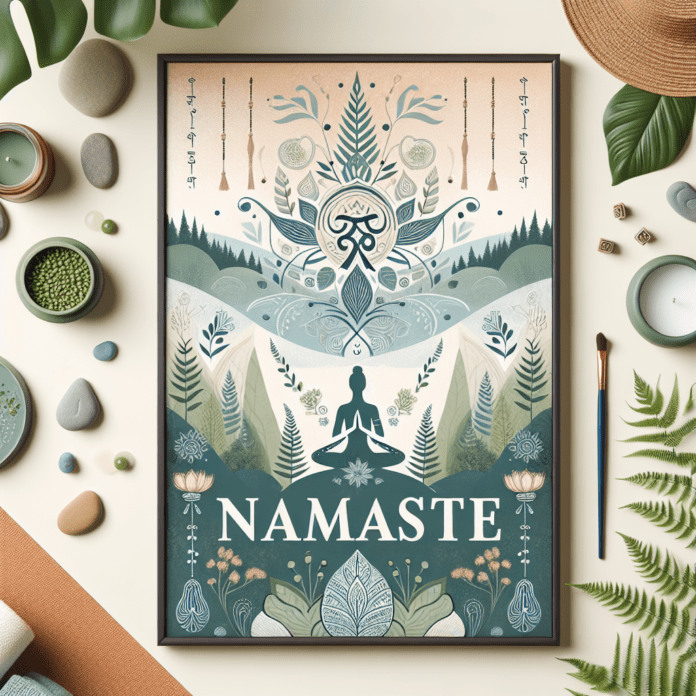 Namaste Yoga Poster (21cm x 30cm)