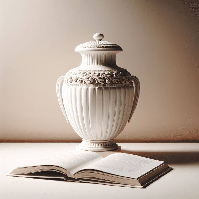 Elegant en tijdloos: De Sophisticated Schoonheid van het Witte Keramische Urnenboek