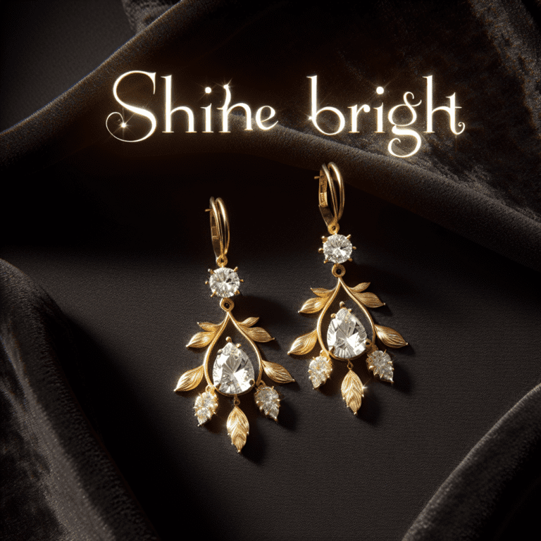 Shine Bright: de schoonheid van gouden hangeroorbellen met zirkoniastenen