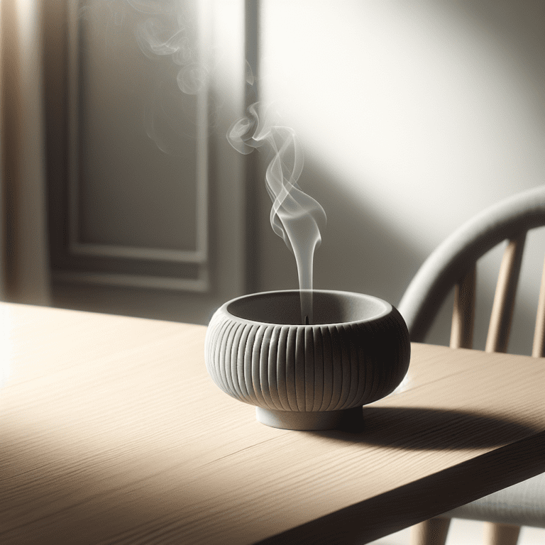 Grijze keramische wierookbrander: een stijlvol en functioneel woonaccessoire