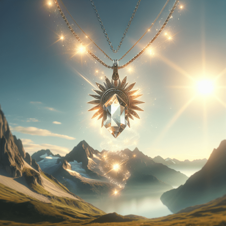 Onthulling van de genezende kracht van Bergkristal Zon Ketting