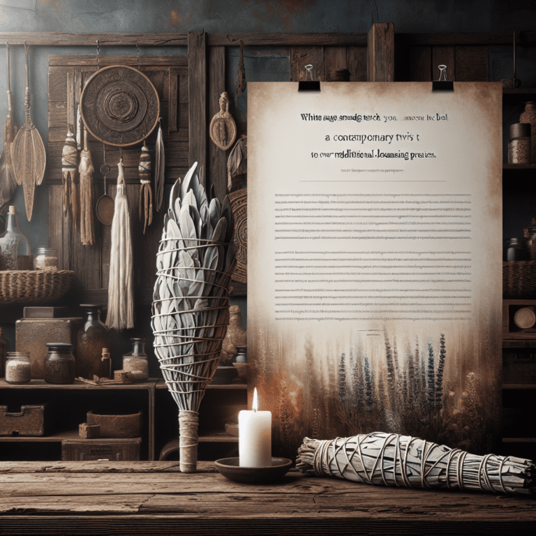 Witte Salie Smudge Fakkel: een moderne draai aan traditionele reinigingspraktijken