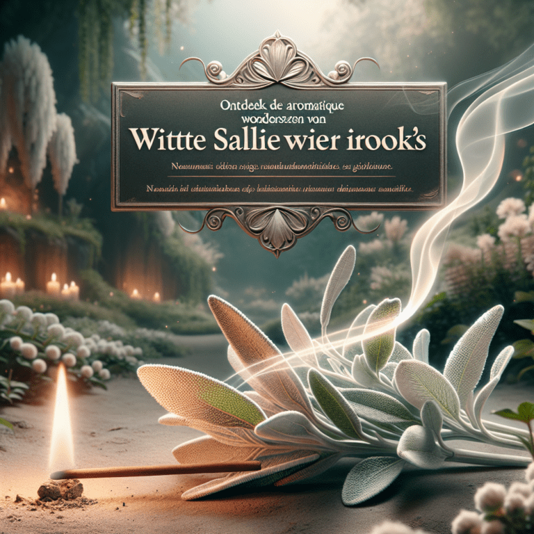 Ontdek de aromatische wonderen van witte saliewierook