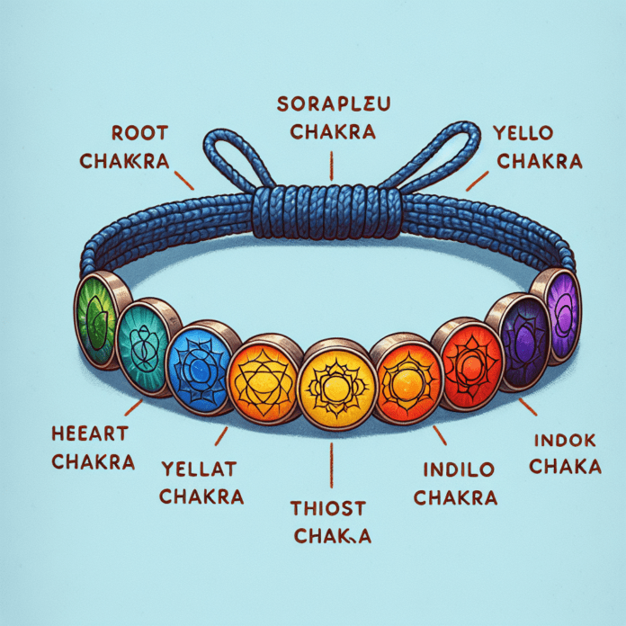 7 chakra chips armband verstelbaar