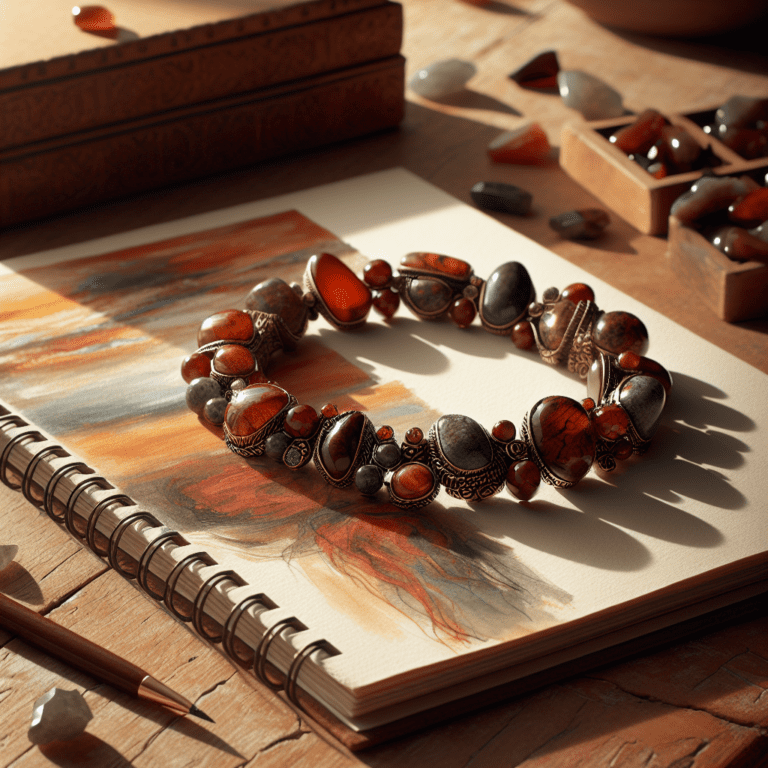 Edelsteen armband jaspis picasso