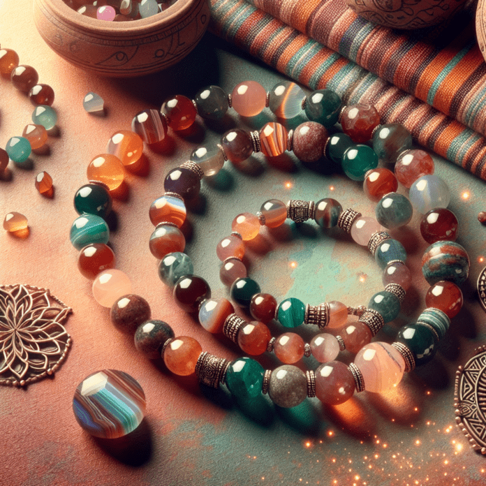 Edelsteen armband India agaat