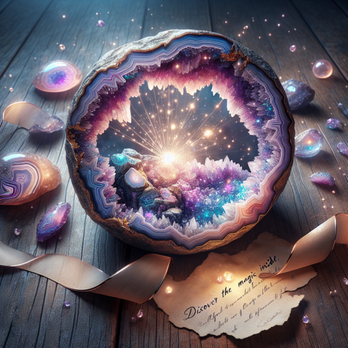 Verrassing Geode Steen ( zelf open te breken)